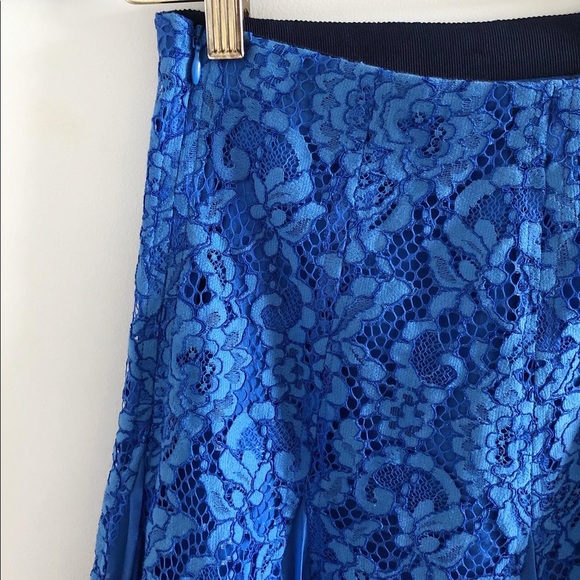 Sandro Paris | Pleated Lace Skirt - Picture 3 of 9